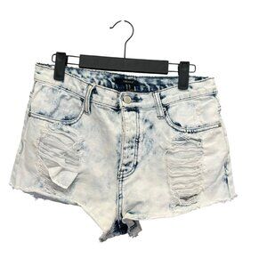 Forever 21 Acid Wash Distressed Denim Cut Off Shorts Size 28